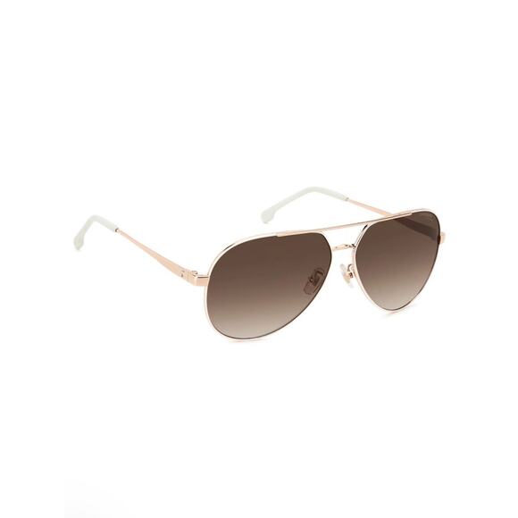 New Carrera CARRERA3005/S 0R1AHA Women\'s White Cooper Gold Aviator Sunglasses
